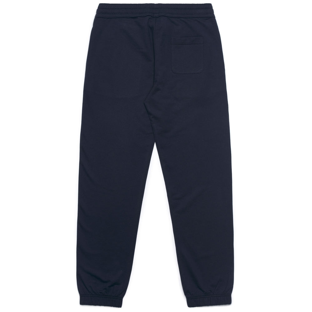 Pantaloni sportivi da uomo in cotone blu con orlo elastico 02