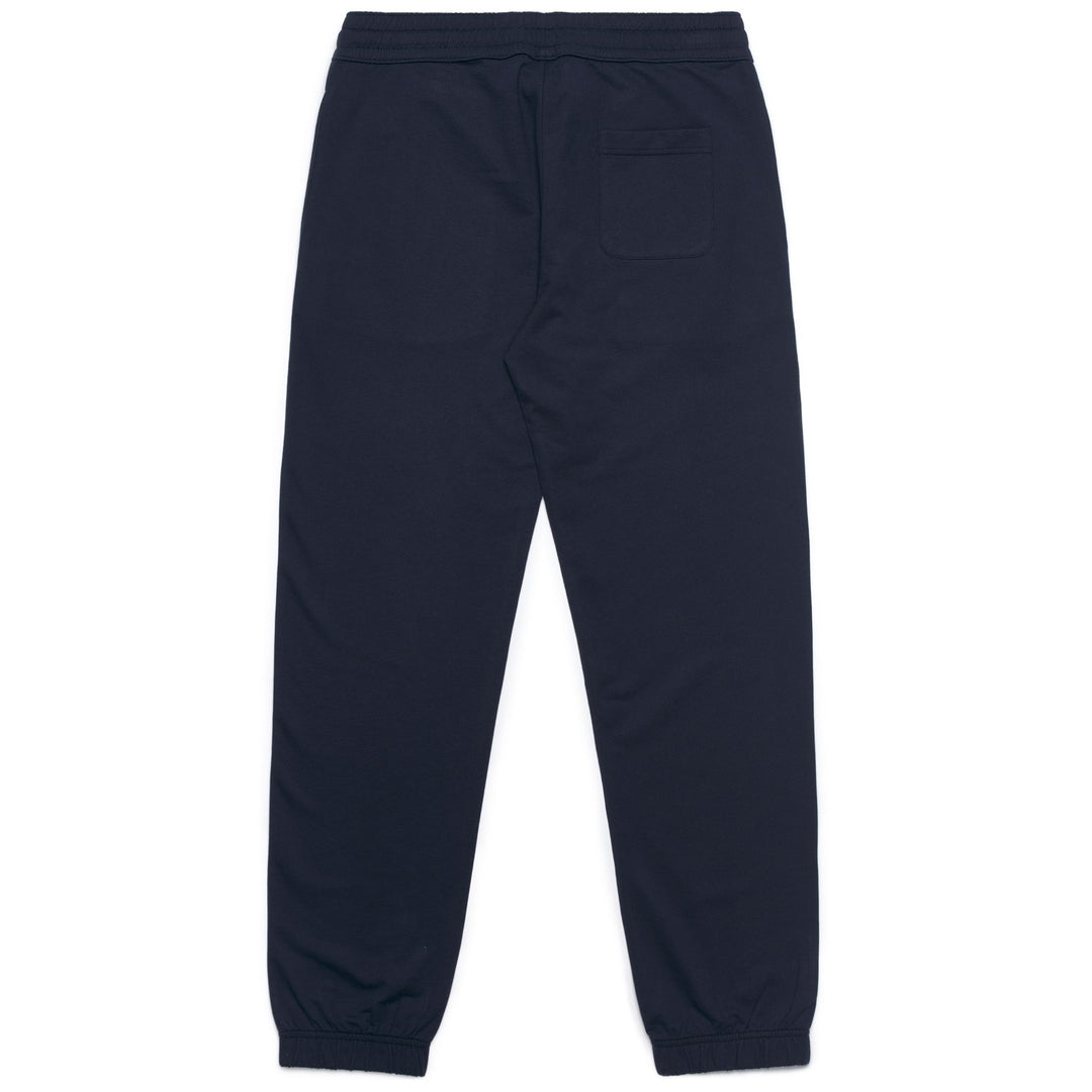 Pantaloni sportivi da uomo in cotone blu con orlo elastico main