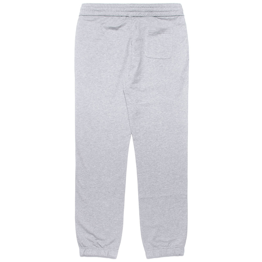 Pantaloni Sportivi Classici in Cotone Grigi con Orlo Elastico Uomo 02