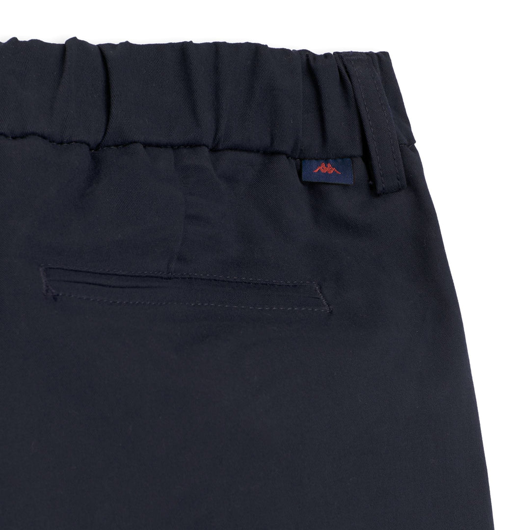 Pantaloni chino da donna blu slim fit in gabardine color pesca main
