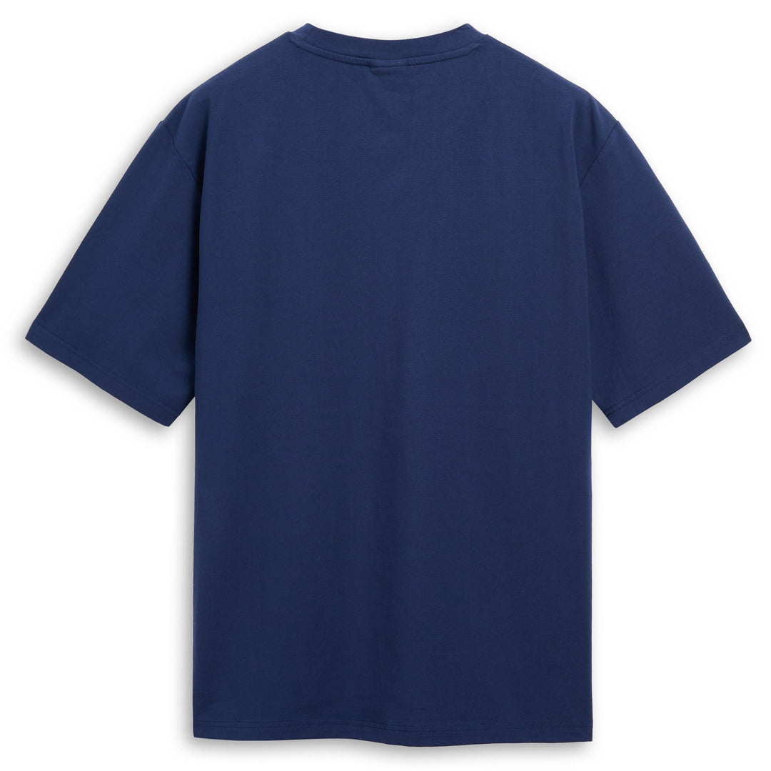 Blue Men's Loose Fit Cotton T-Shirt main