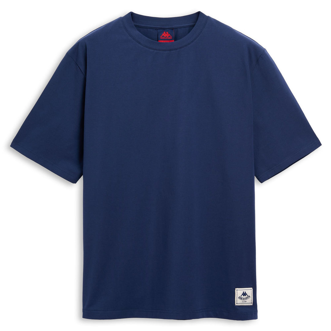 Blue Men's Loose Fit Cotton T-Shirt 01