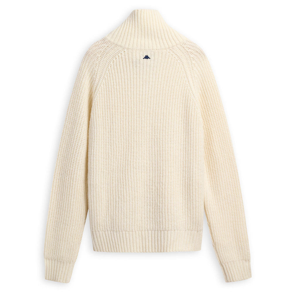 Beige Men's Knitwear Full Zip Jacket in Soft Wool Blend 02