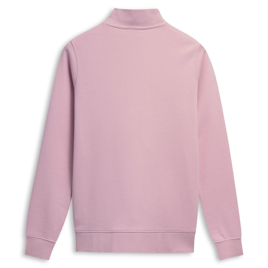 Sweat-shirt rose pour femme, coupe classique, en molleton de coton français main