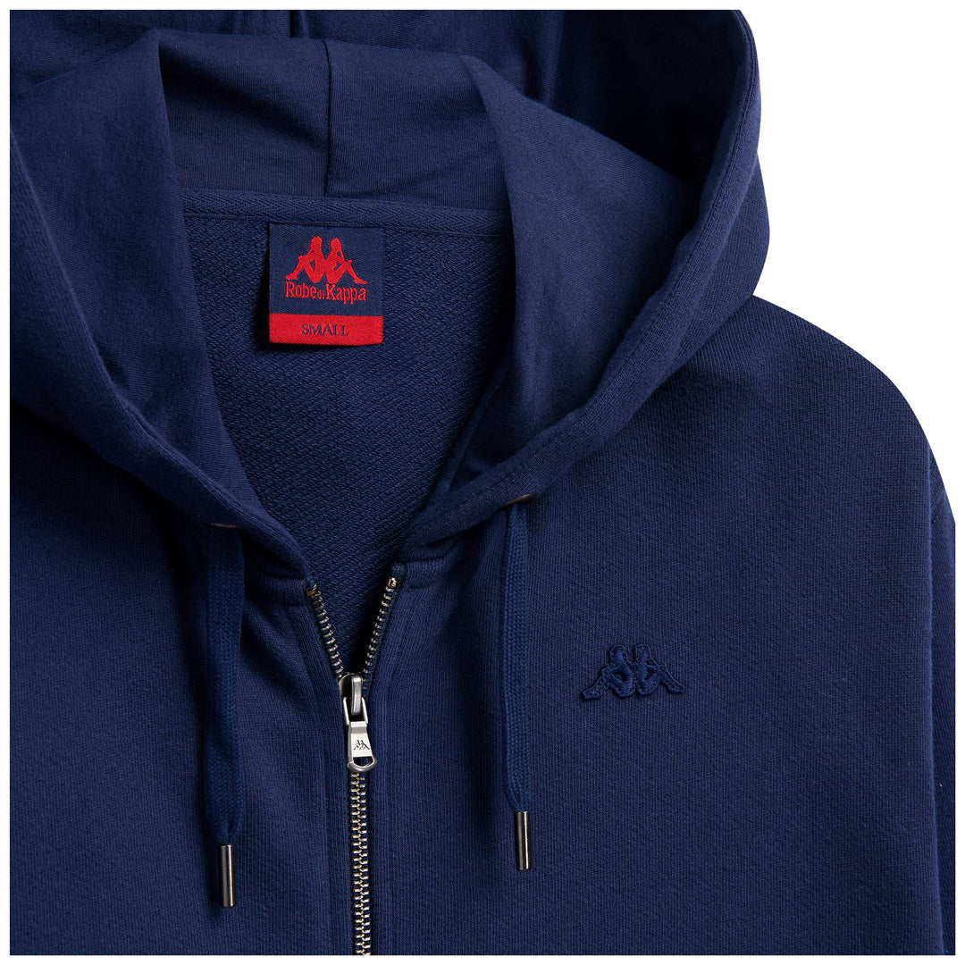 Sudadera con capucha de polar informal de corte regular azul para mujer main