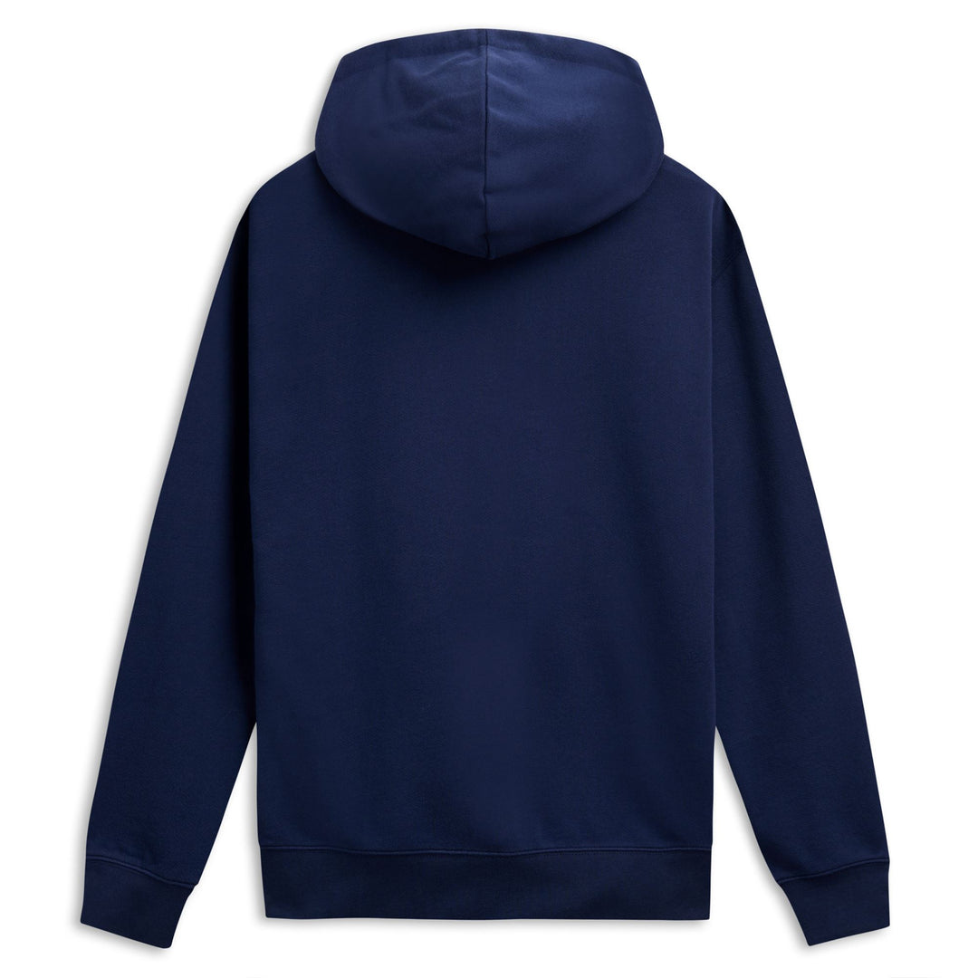 Sudadera con capucha de polar informal de corte regular azul para mujer main