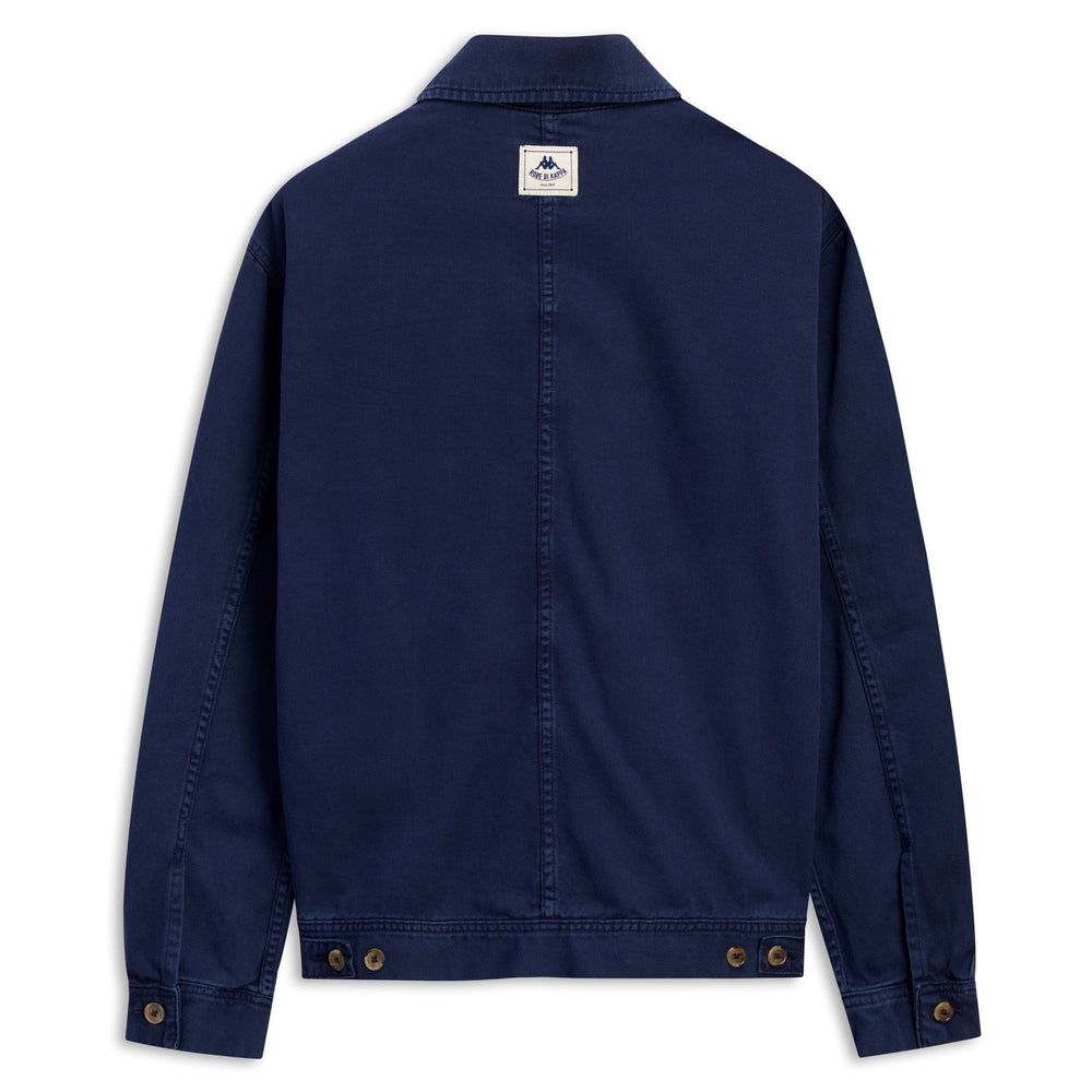 Veste en coton bleu pour homme, coupe classique décontractée 02
