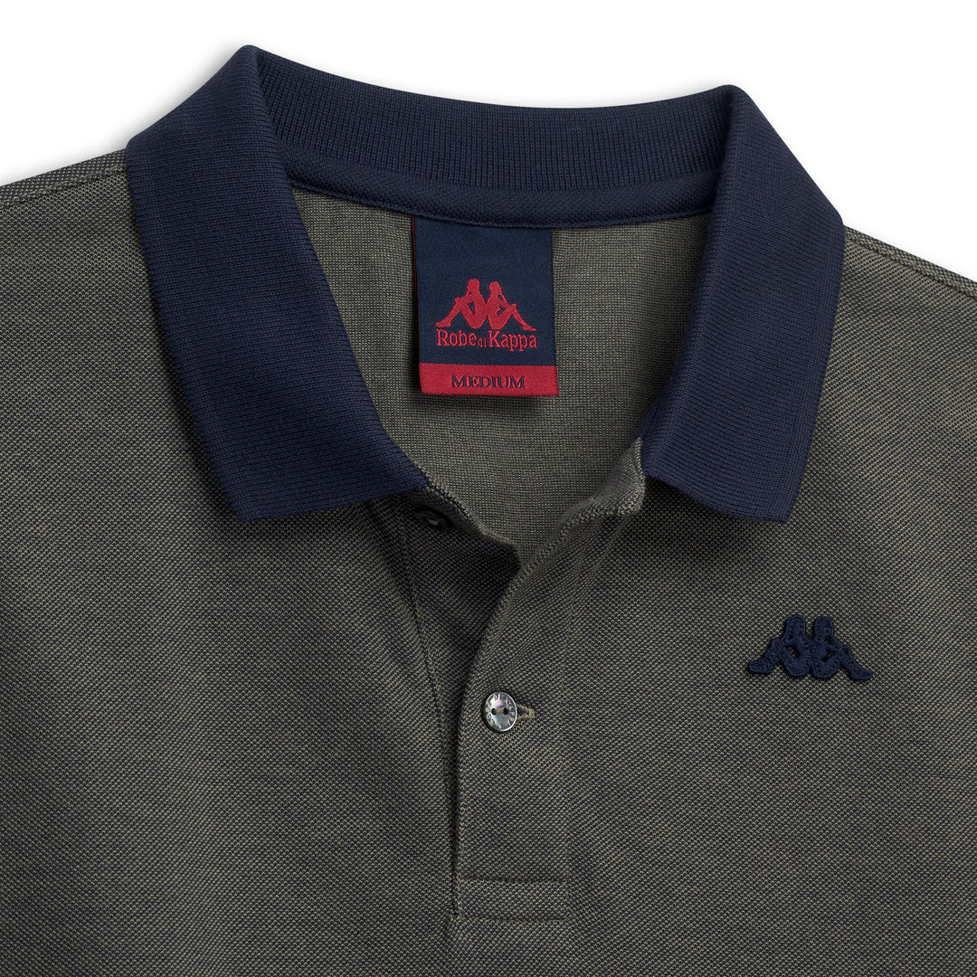 LEONID - Polo Shirts - Polo - Man - BLUE IRIS-GREEN ALOE main