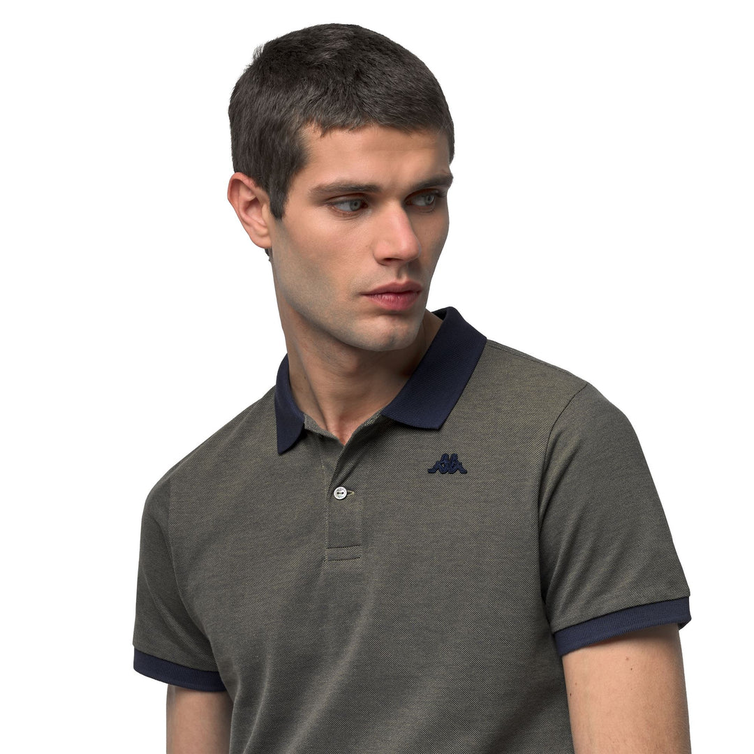 Casual Men's Blue Slim Fit Cotton Polo Shirt main