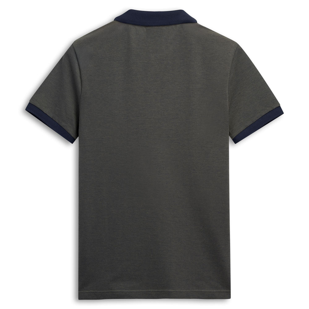 Casual Men's Blue Slim Fit Cotton Polo Shirt 02