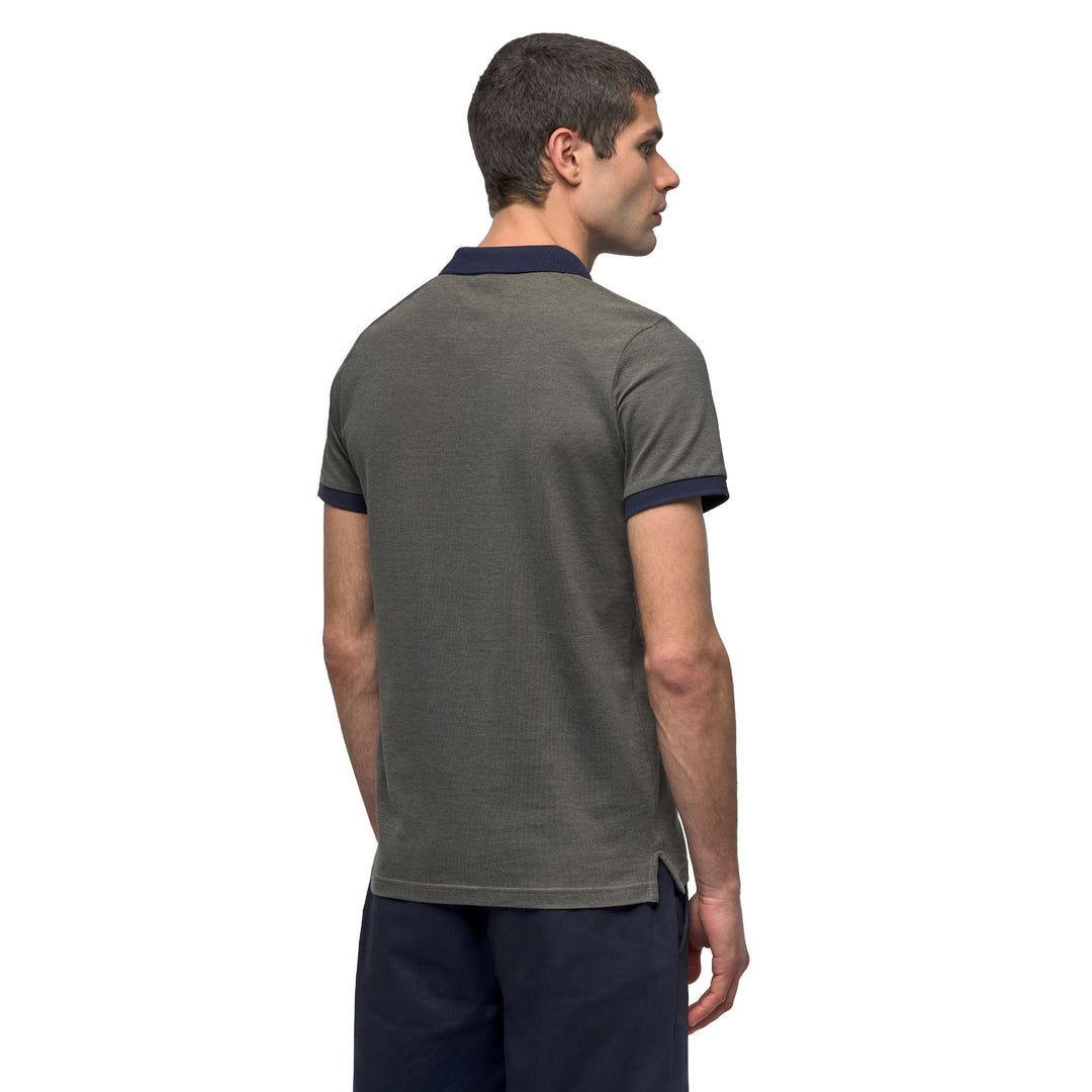 Casual Men's Blue Slim Fit Cotton Polo Shirt main