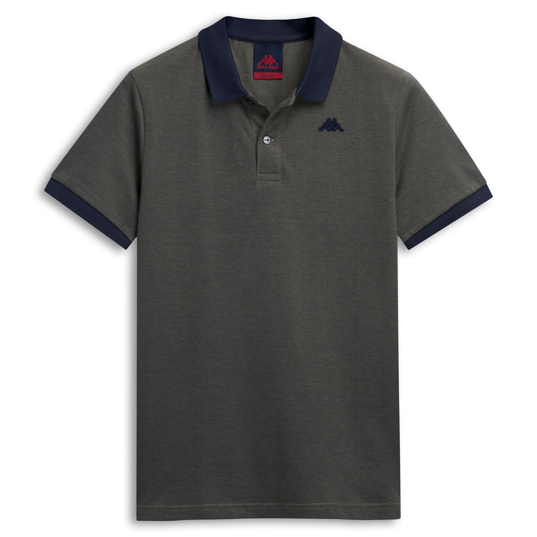 Casual Men's Blue Slim Fit Cotton Polo Shirt 01