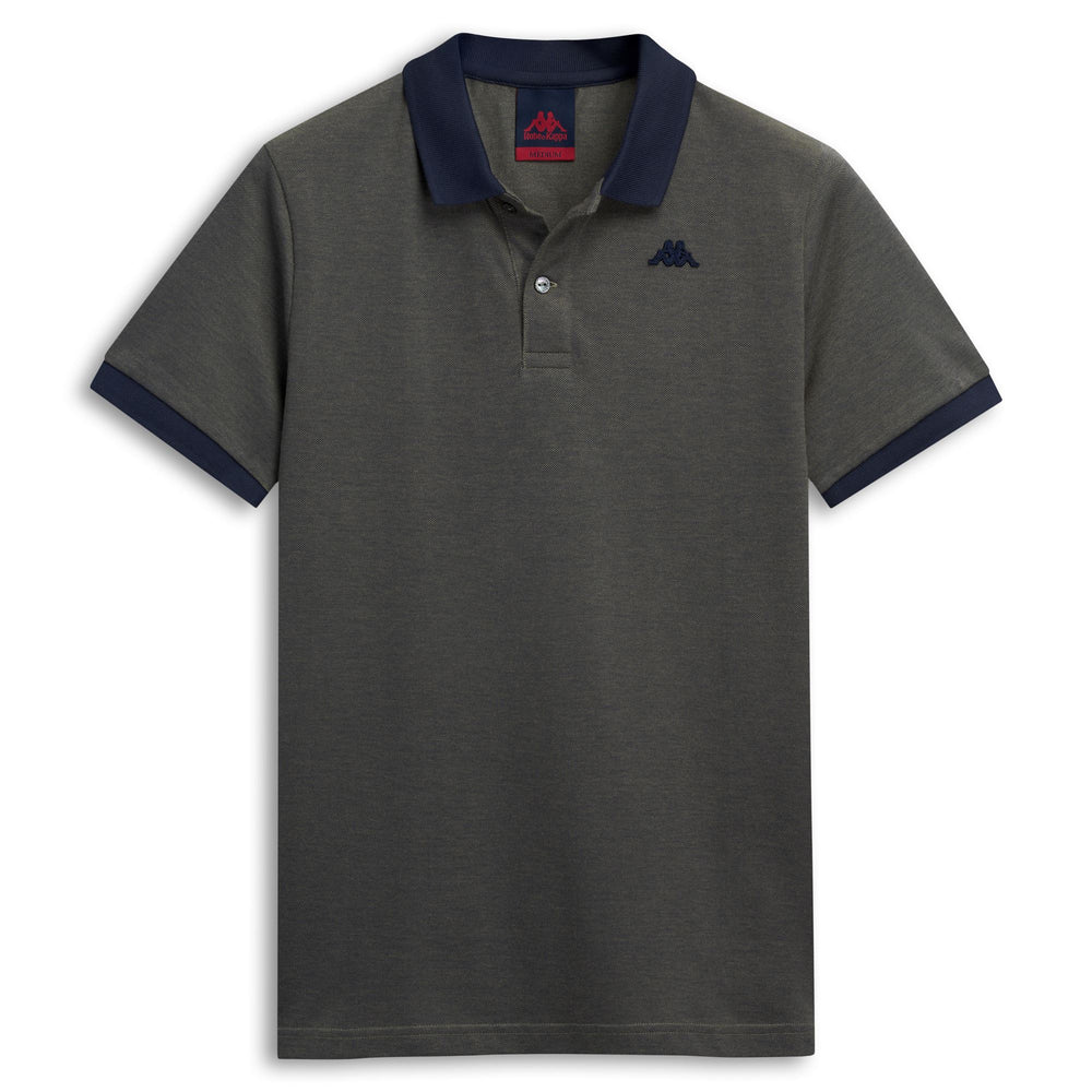 Polo homme Blue Iris coupe slim en coton décontracté 02