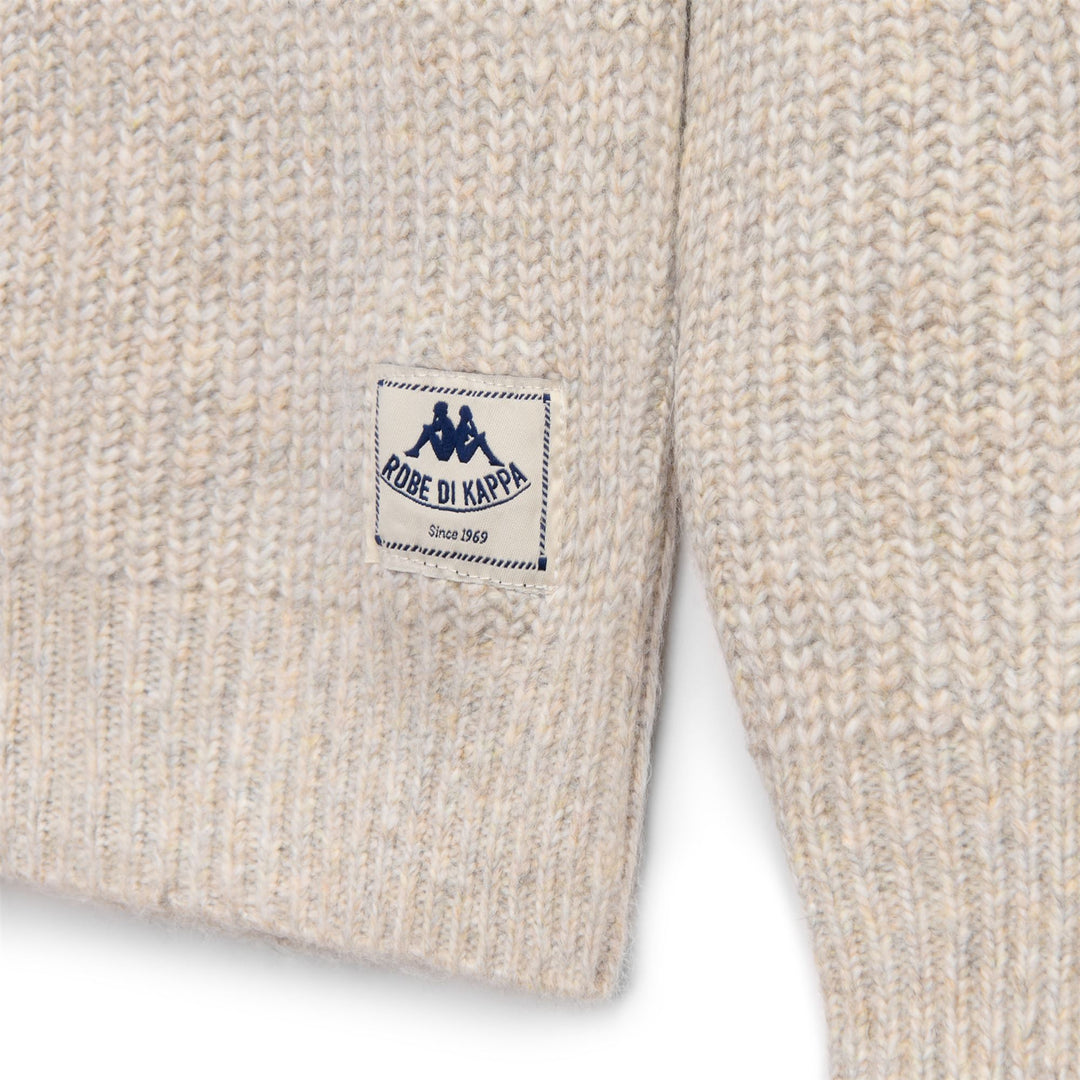 Beige Men's Wool Blend Crew Neck Jumper main