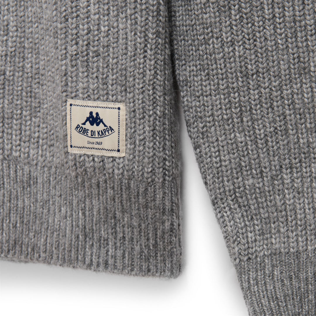 Polo de punto gris para hombre con cierre de cremallera main