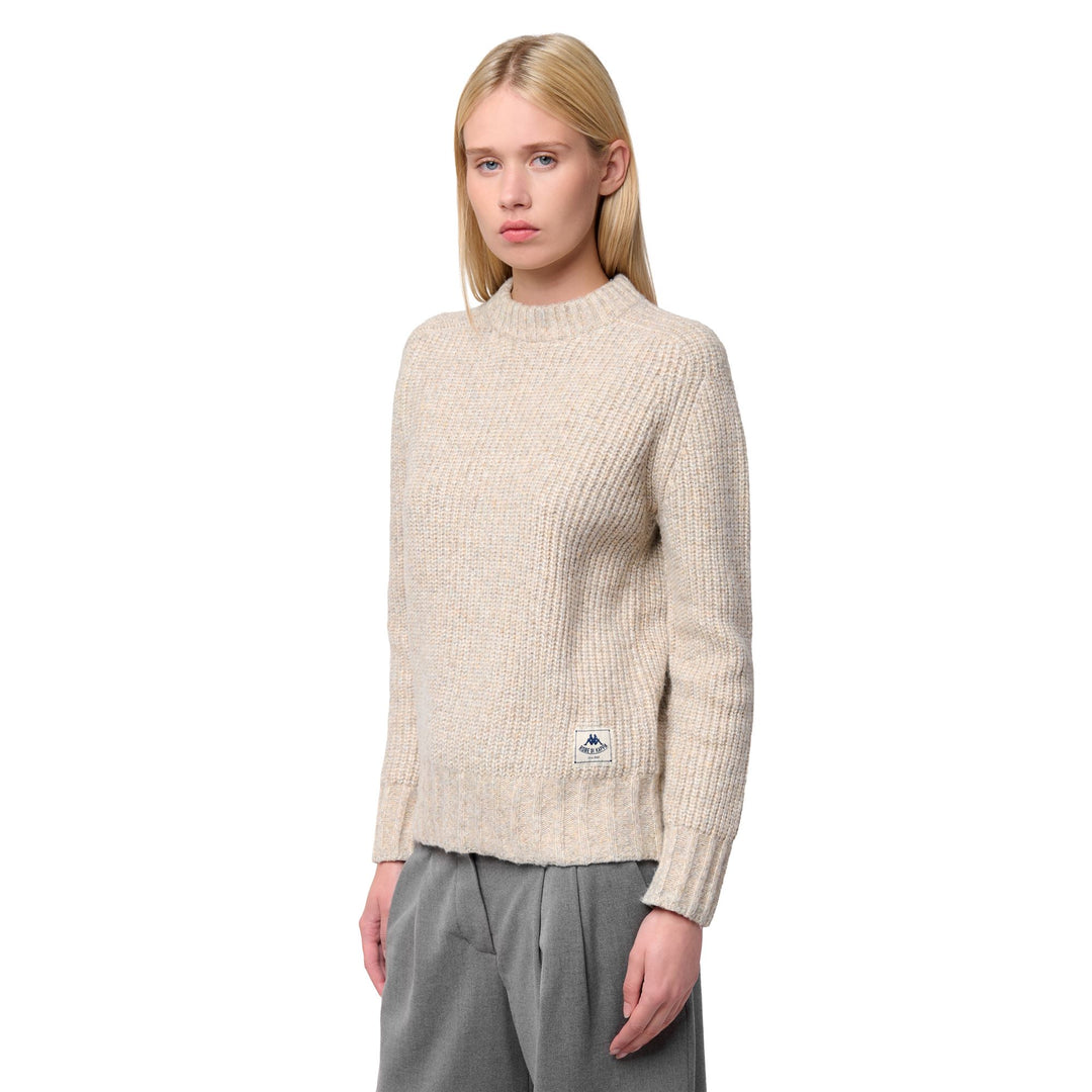 Beige Women's Knitwear Pullover with Comfort Fit 01
