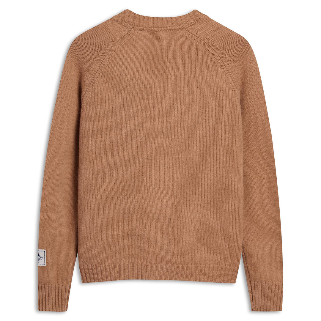 Cardigan in lana beige comodo da donna main