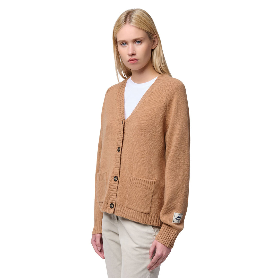 Beige Women's Comfortable Wool Cardigan 01