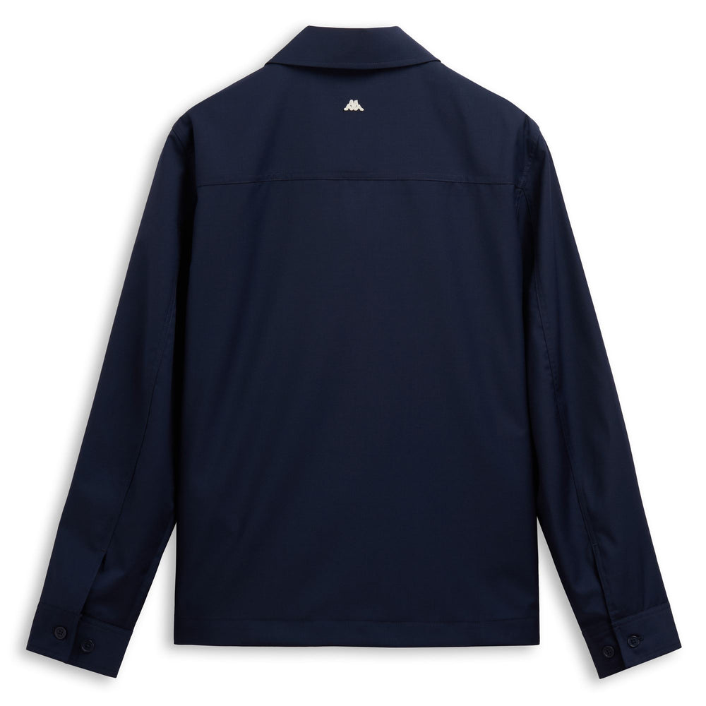 Surchemise décontractée pour homme, coupe classique, en laine tropicale bleue 02