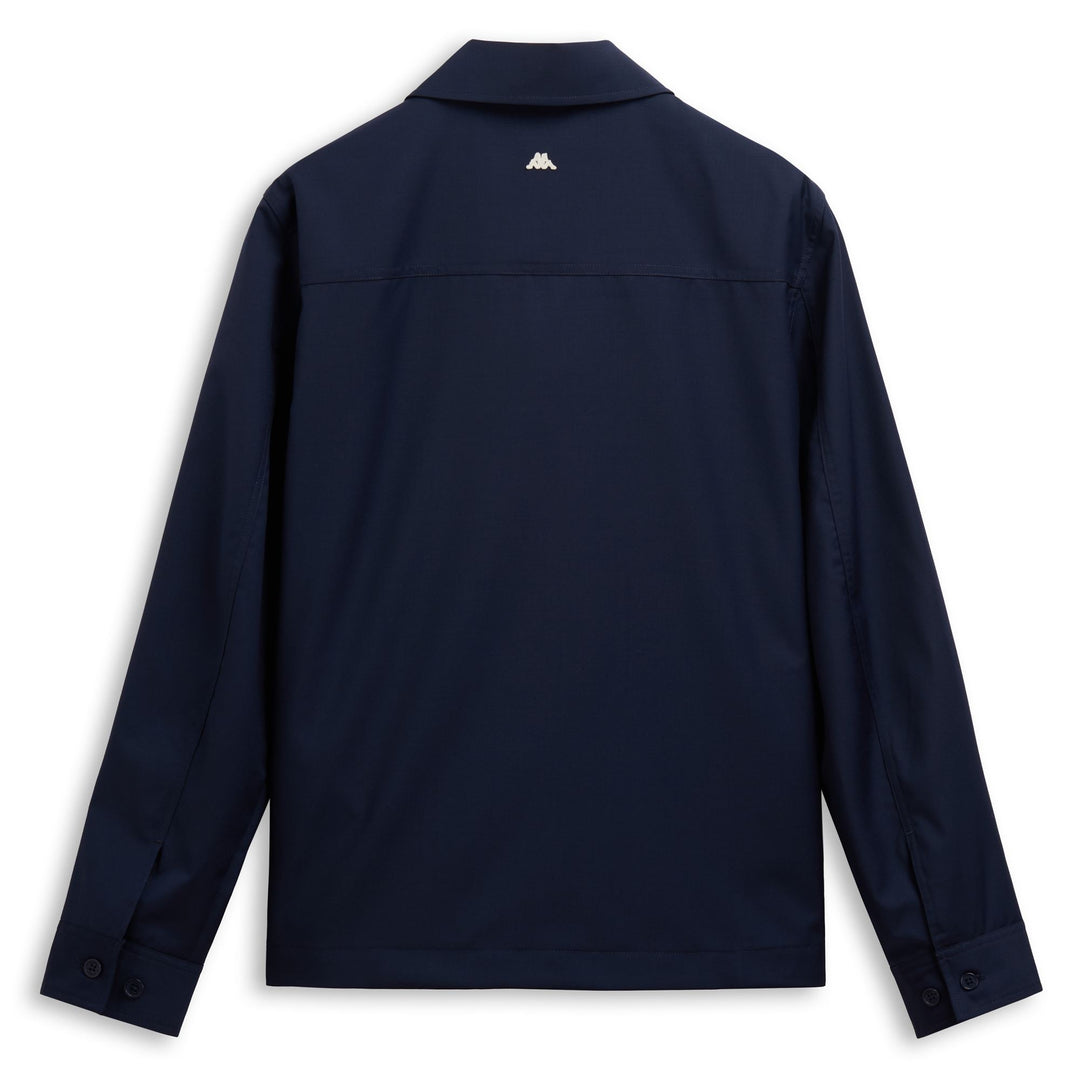 Blue Men's Regular Fit Casual Overshirt in Wool main