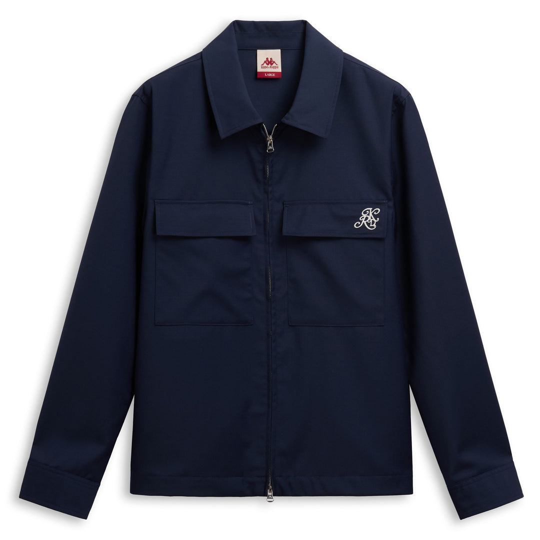 Surchemise décontractée pour homme, coupe classique, en laine tropicale bleue 01