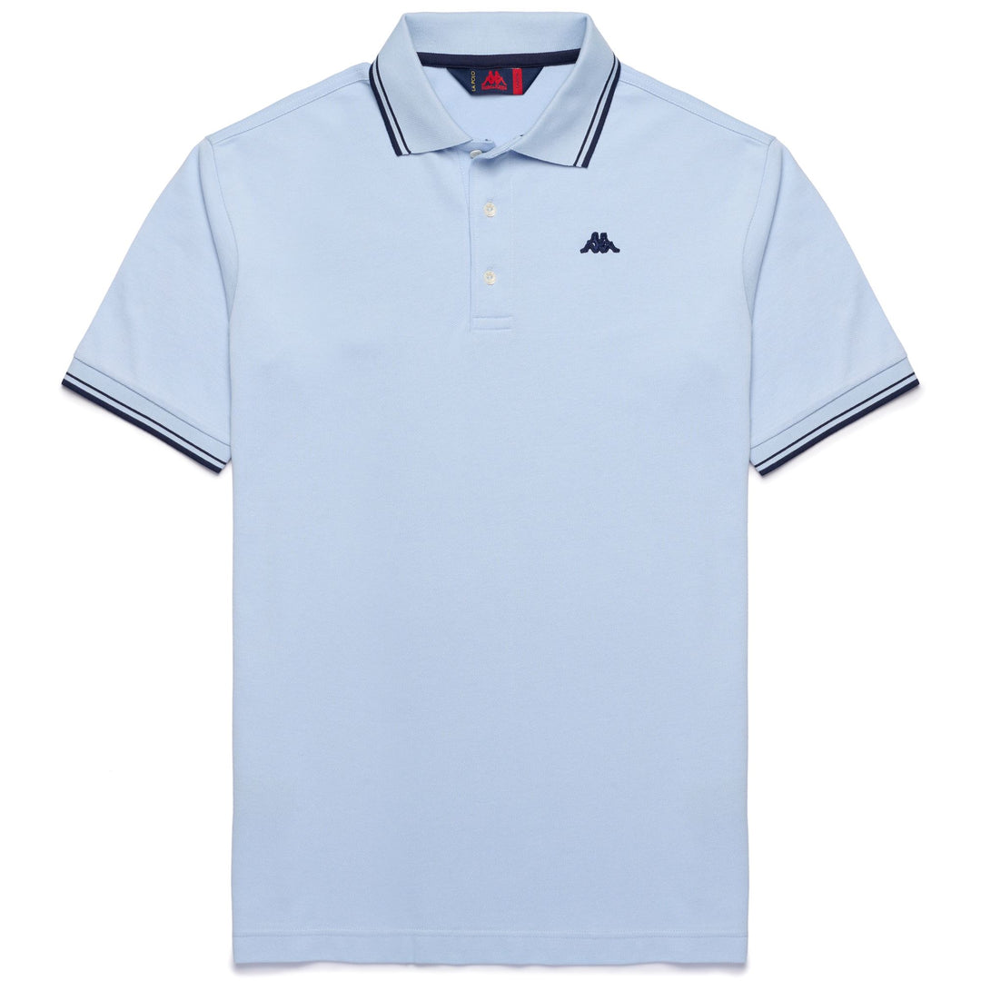 Azure Blue Men's Classic Cotton Polo Shirt main