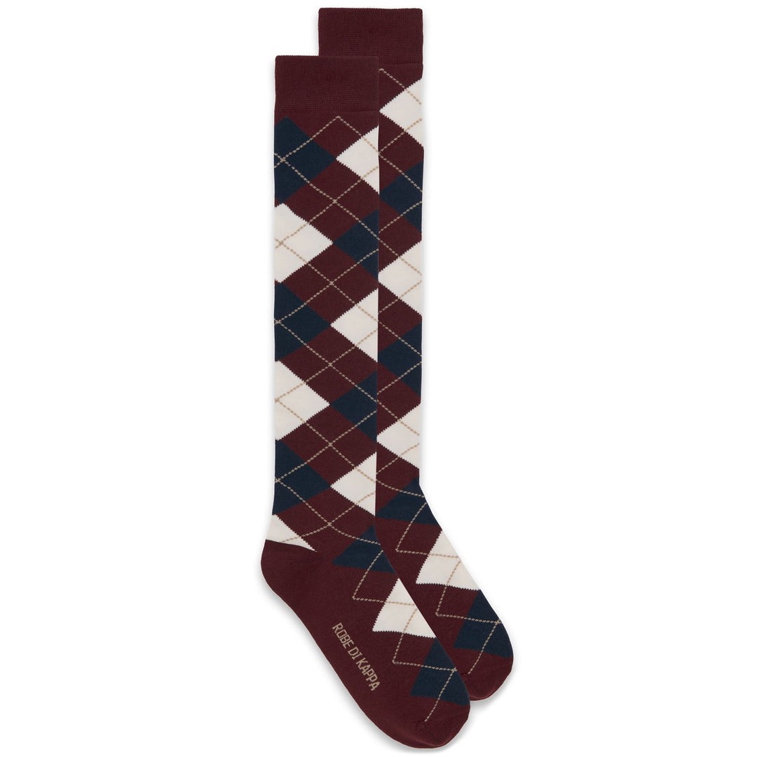 Red Men's Knee High Socks in Scottish Yarn main