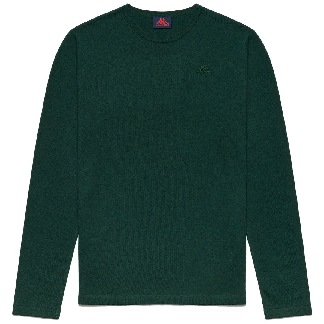 Green Men's Classic Knit Pullover with Viscose and Wool Blend main