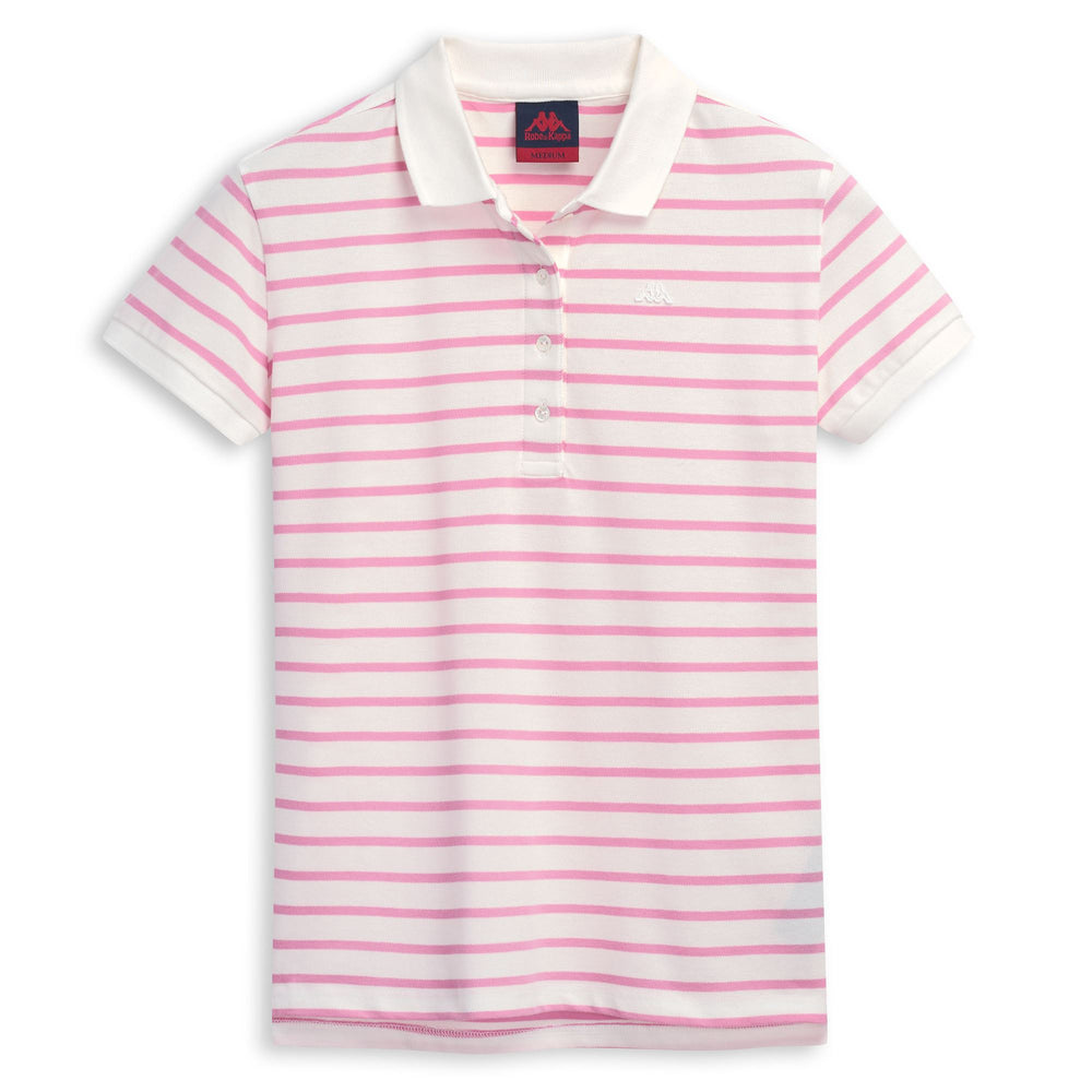 Polo blanc pour femme, coupe ajustée, extensible et décontracté 02