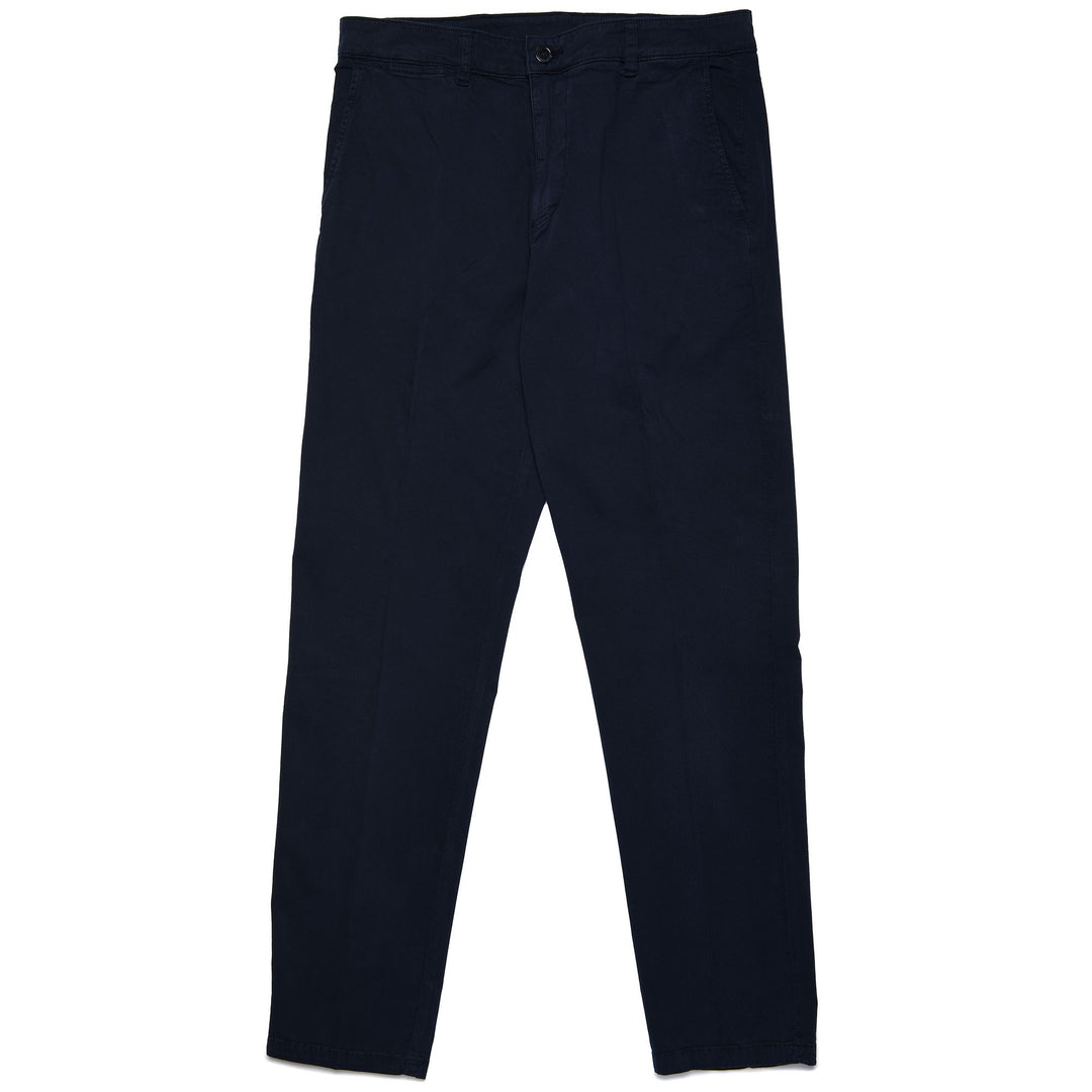 Pantaloni Chino Slim Fit Uomo Blu Navy in Gabardine Stretch 01