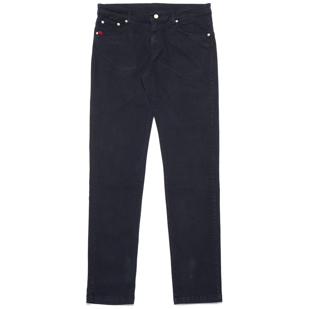 Navy Blue Men's Classic Skinny Fit 5-Pocket Pants 01