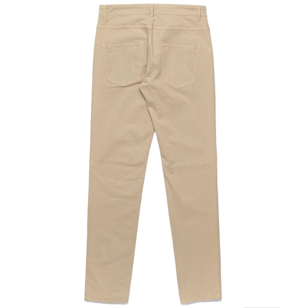 Beige brown Men's Skinny Fit 5-Pocket Pants in Stretch Gabardine 02