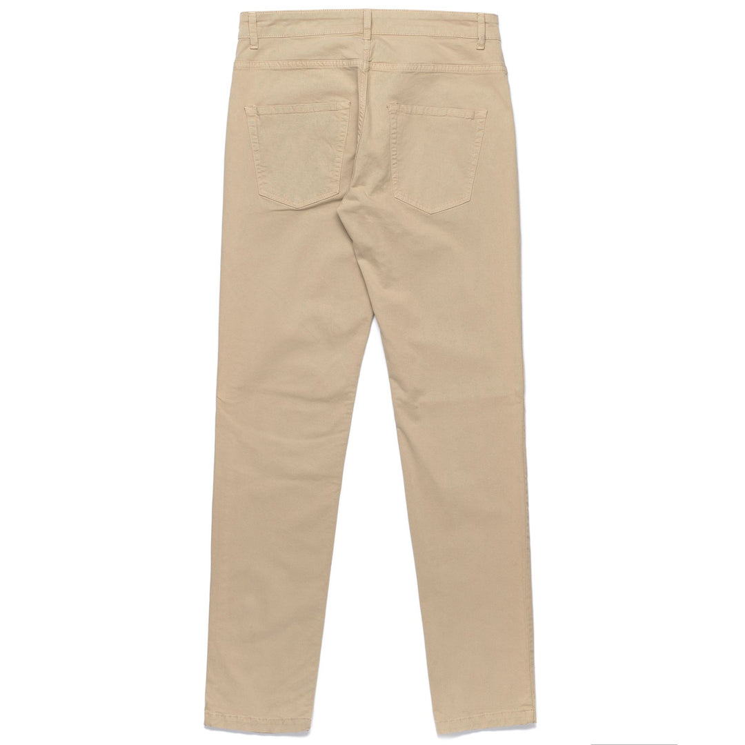 Pantaloni Uomo Skinny Fit 5 Tasche in Gabardine Stretch Marrone Beige main