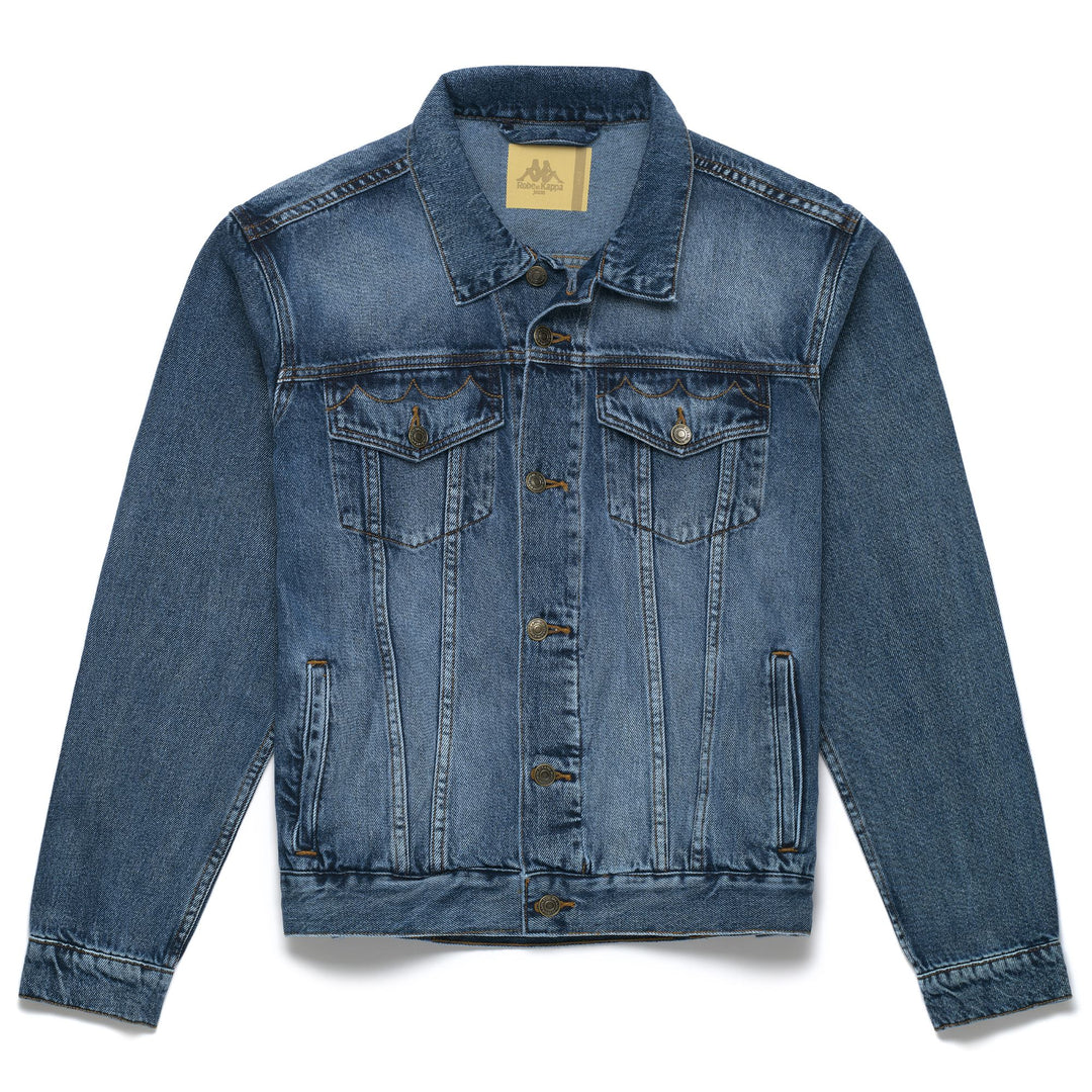 Indigo Blue Men's Denim Trucker Jacket with Personalized Details 01