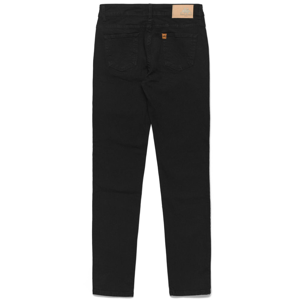 Pantalon en jean noir slim fit 5 poches pour femme 02