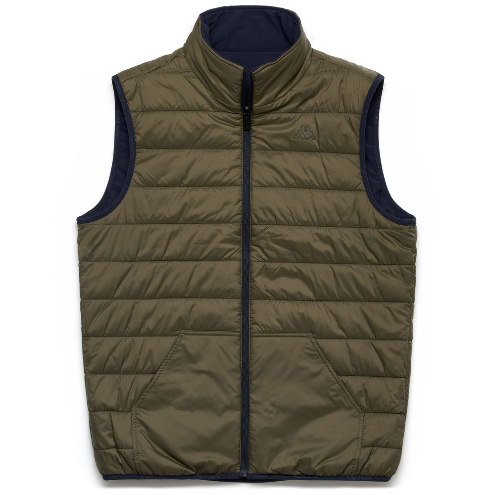 Chaqueta corta reversible verde marino para hombre con acolchado ligero 02