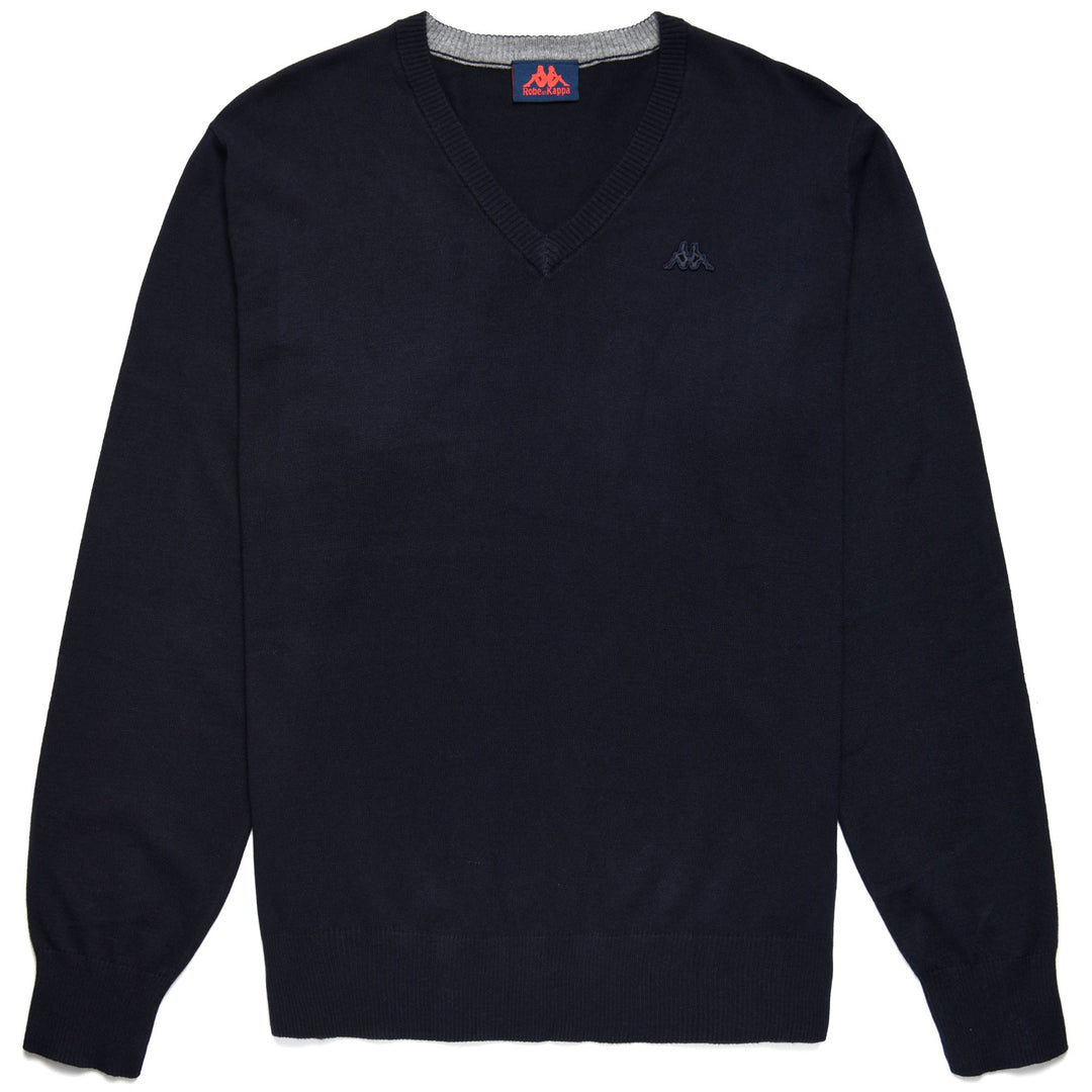 Maglione Classico Uomo Blu Navy in Mistura di Cashmere 01