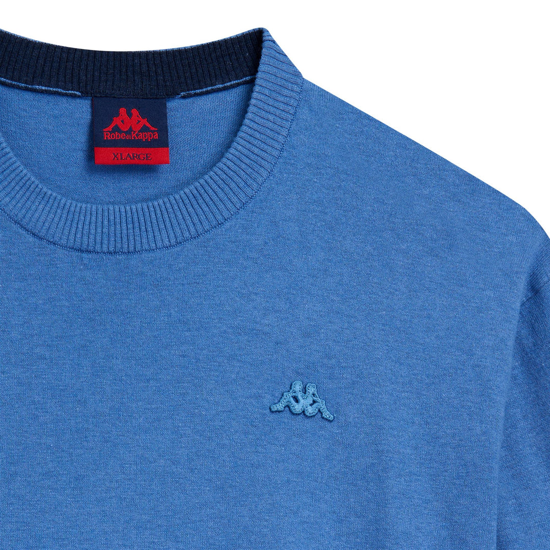 Royal blue Men's Cashmere Cotton Slim Fit Pullover main