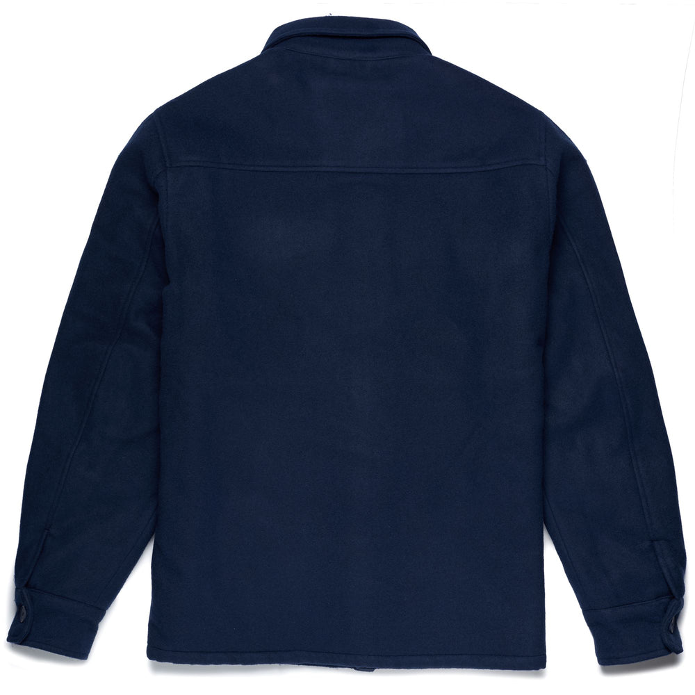 Camicia Overshirt Casual in Velluto a Coste Blu Navy Uomo con Tasche 02