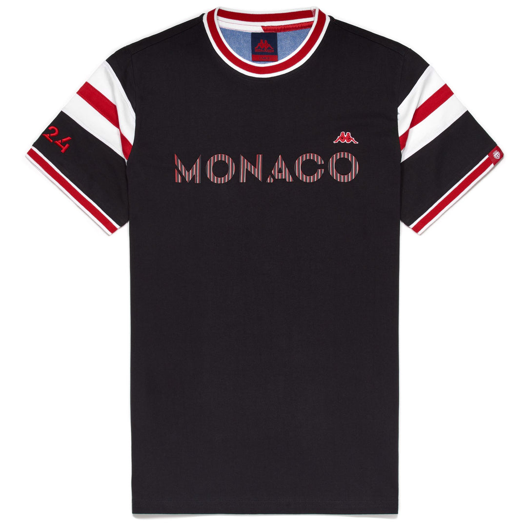 T-Shirt Slim Fit Uomo Cotone Grigia Rossa con Dettagli Ricamati main