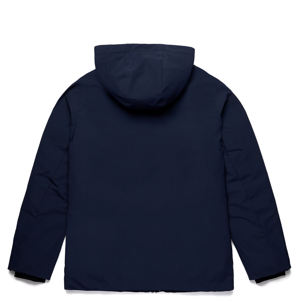 Navy blue Men's Classic Mid-Length Hooded Jacket 02