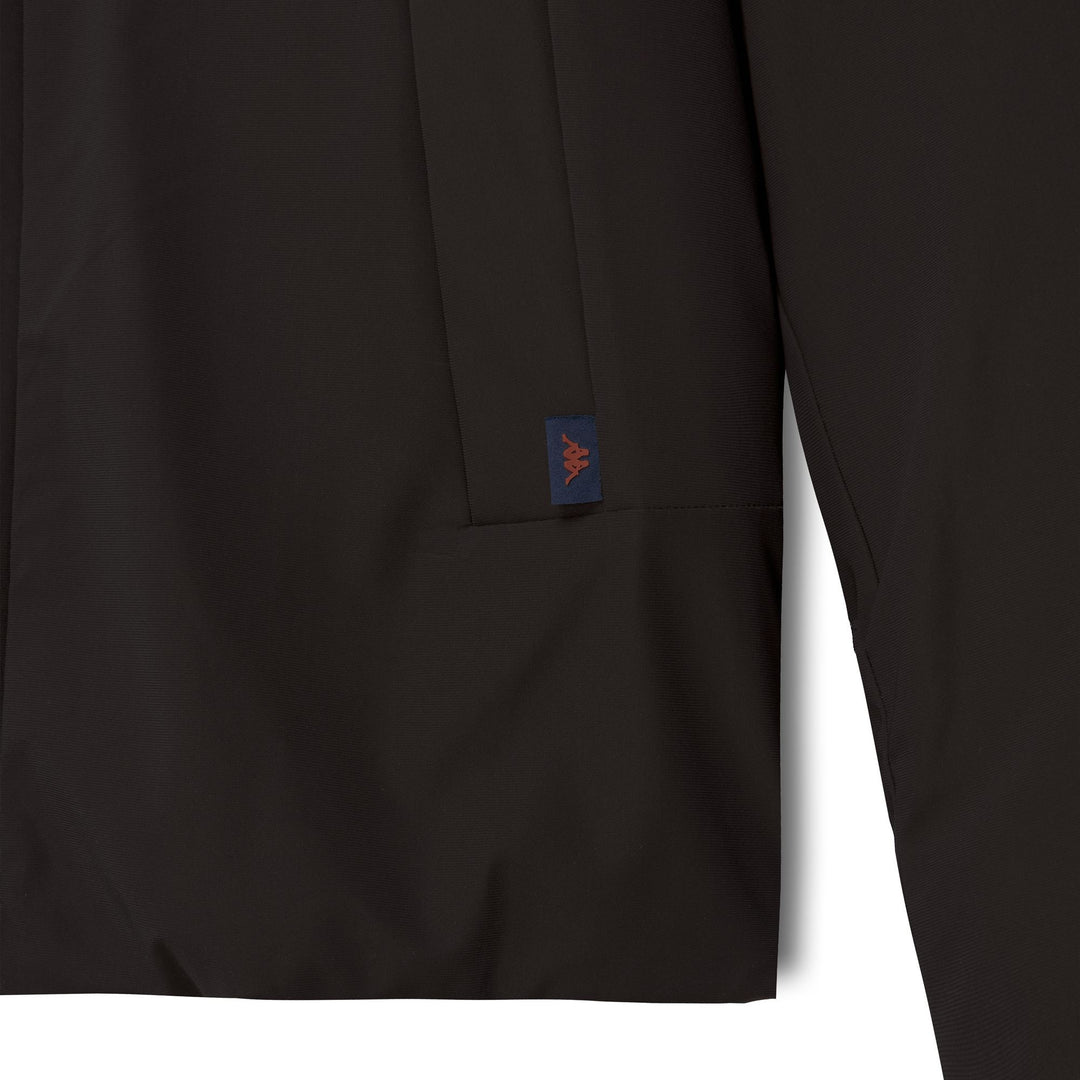 Veste à capuche rembourrée épaisse, coupe classique, marron pour homme main