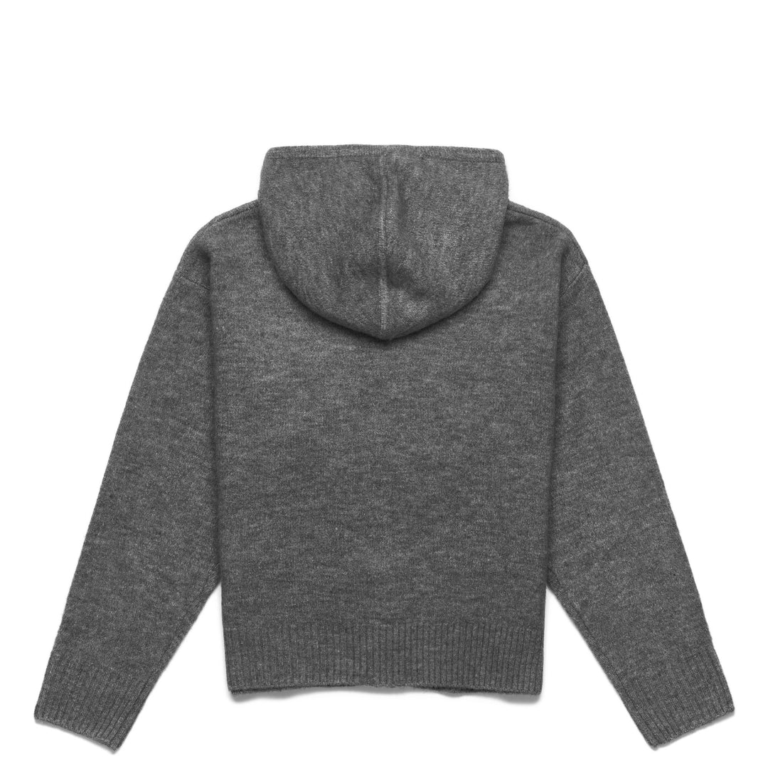 Silver grey Women's Classic Knitwear Jacket with Full Zip main