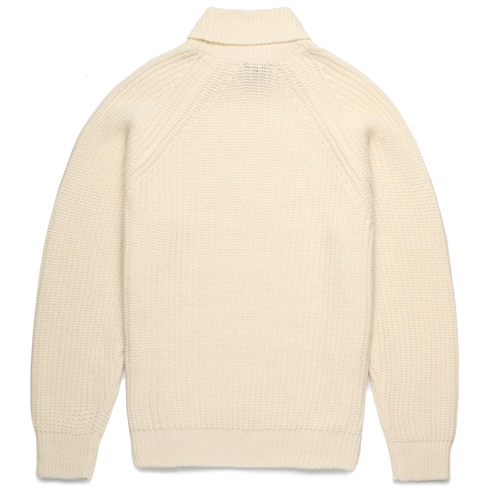 Maglione in Lana Slim Fit Uomo Verde e Bianco 02