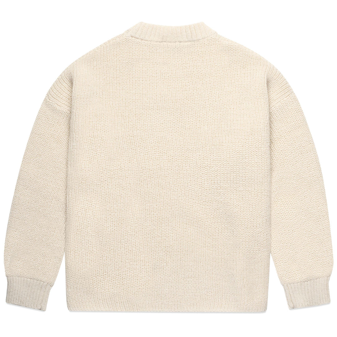 Jersey clásico de punto para mujer en blanco natural con materiales reciclados main