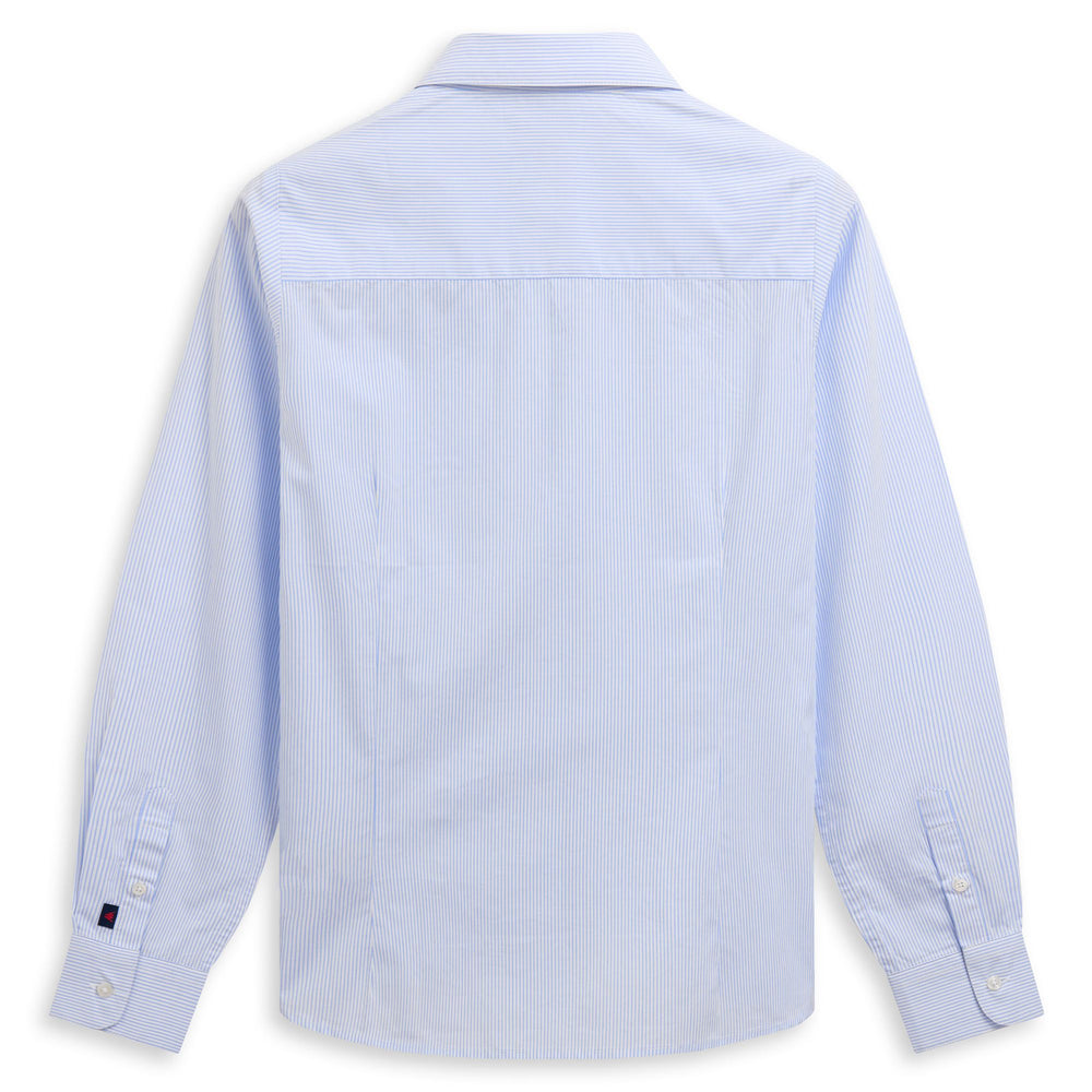 Chemise classique blanche pour femme, coupe ajustée, en coton décontracté 02