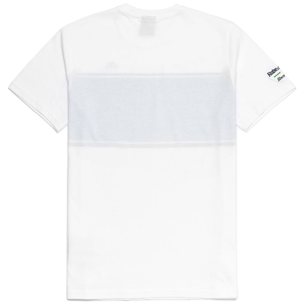 T-Shirt in Cotone Striata Slim Fit Uomo Grigia e Bianca 02