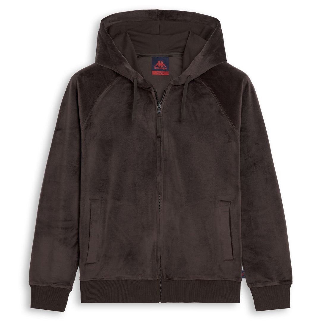 Brown Women's Slim Fit Fleece Hoodie in Velvet Fabric 01