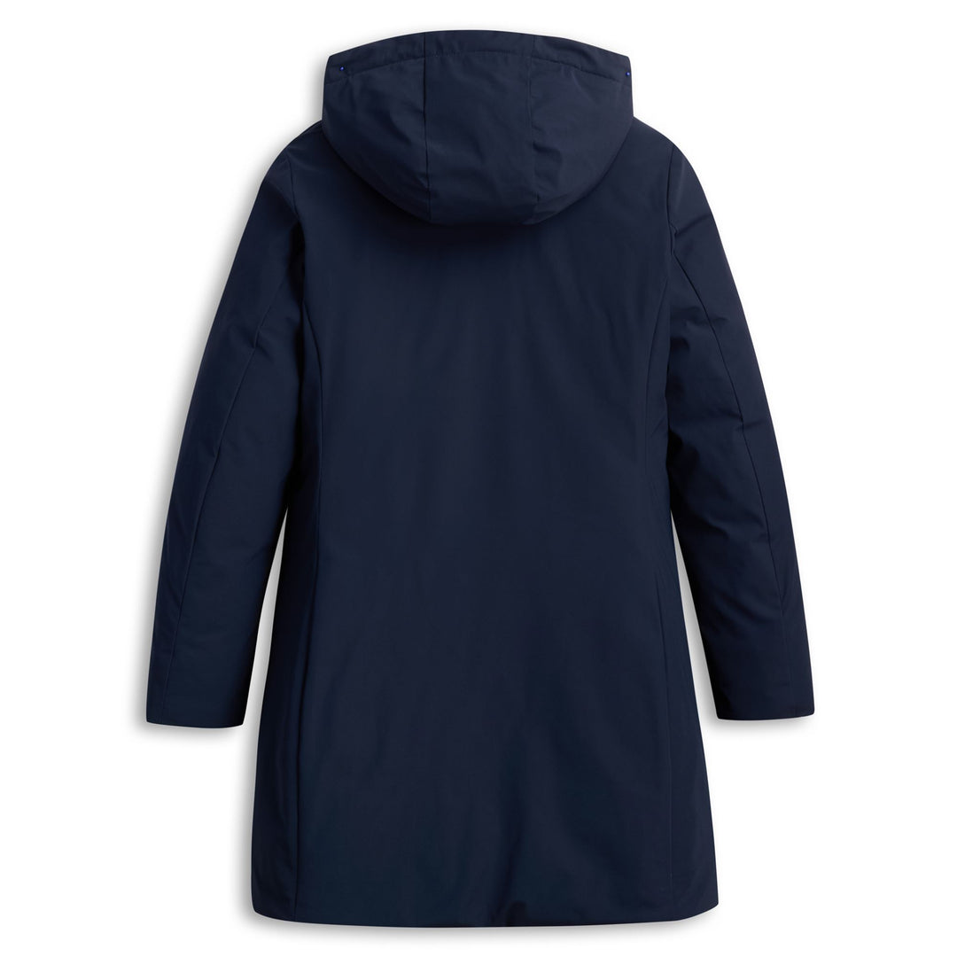 Navy blue Women's Long Jacket with Light Padding main