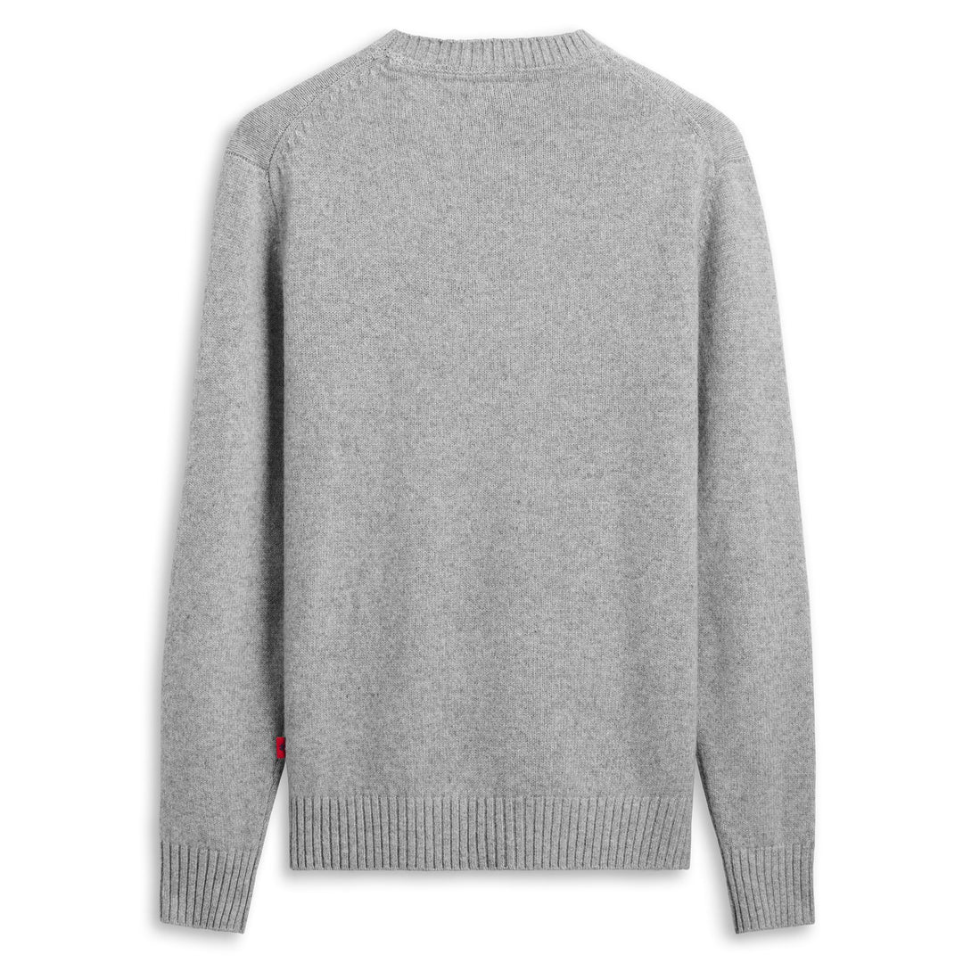 Grey Men's Knitwear Pullover with Diamond Pattern main
